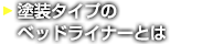 塗装タイプのベッドライナーとは