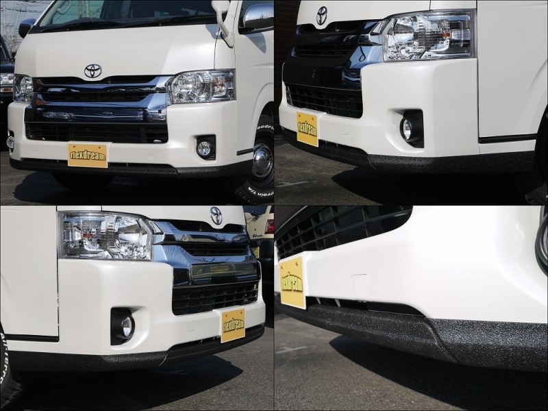 ハイエース0系ワゴンgl エアロパーツをブラックline Xでワンポイントカスタム Line X Auto Japan