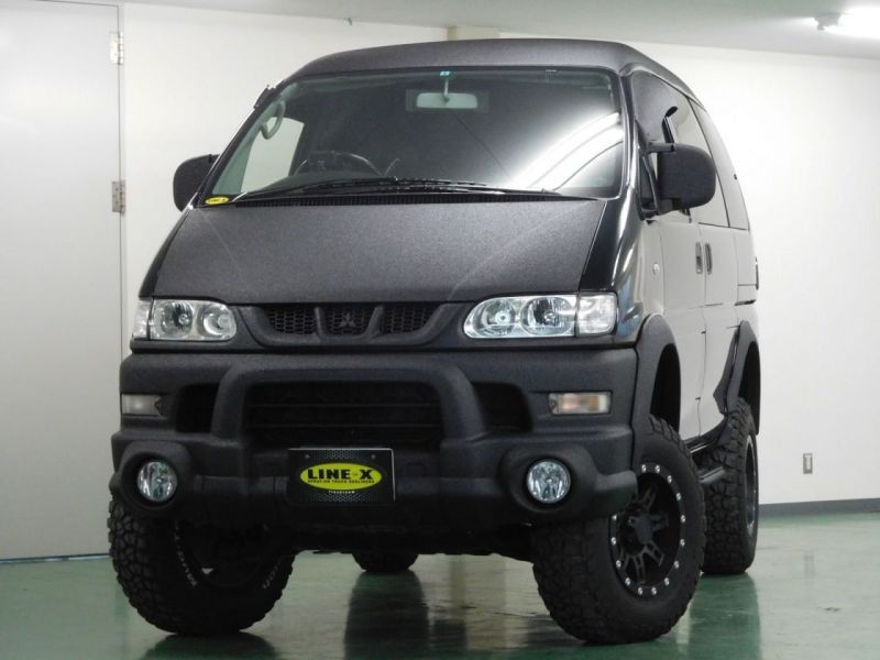 デリカ スペースギア リフトアップ オーバーフェンダー Line X塗装カスタム車両 Line X Auto Japan デリカ スペースギア リフトアップ オーバーフェンダー Line X塗装カスタム車両 Line X Auto Japan