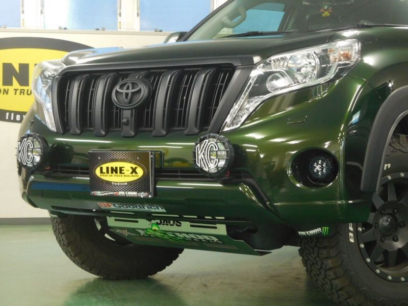 ランクルプラド 150系 ミリタリーなアメリカンオフロード Usdmカスタム Line X塗装 Line X Auto Japan