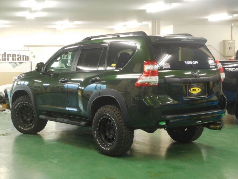 ランクルプラド 150系 ミリタリーなアメリカンオフロード Usdmカスタム Line X塗装 Line X Auto Japan
