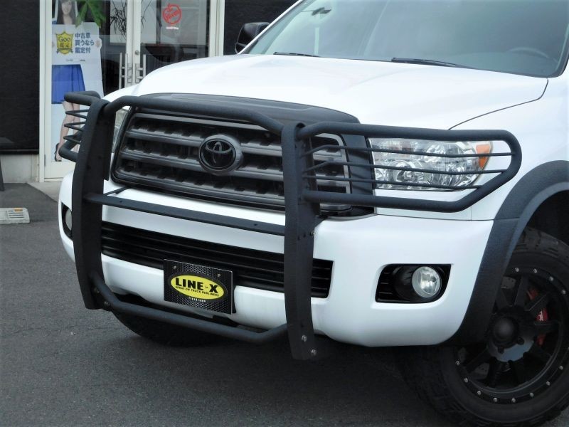 日本未発売北米モデル Usトヨタ セコイア グリルガード オーバーフェンダー 四駆スタイルカスタム Line X塗装 Line X Auto Japan 日本未発売北米モデル Usトヨタ セコイア グリルガード オーバーフェンダー 四駆スタイルカスタム Line X塗装 Line X Auto Japan