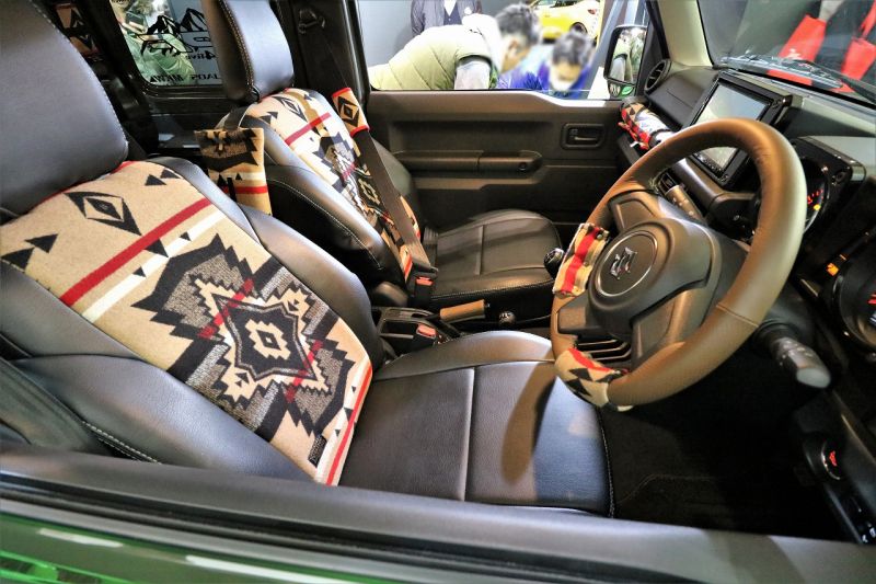 ジムニーカスタム ペンドルトンコラボシートカバー fd-camp ジムニーカスタム ペンドルトンコラボシートカバー fd-camp