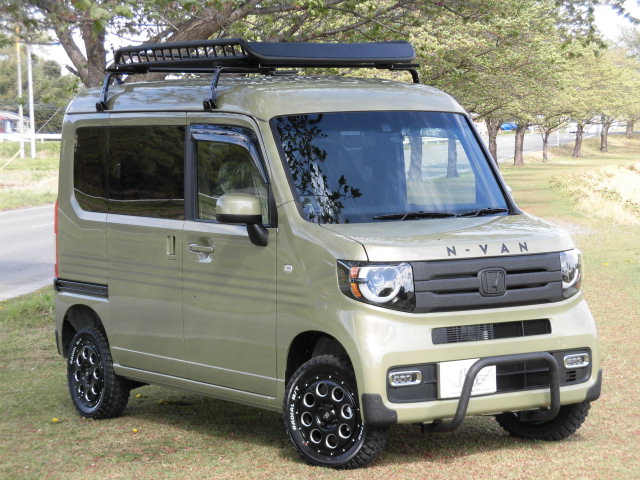 ホンダ N-VAN オシャレ格好良い軽バンのカスタムにもLINE-X塗装！