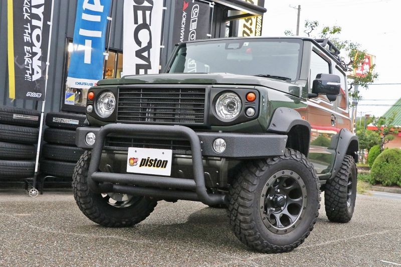 スズキ ジムニーシエラ（JB74W）のオフロードカスタムによく似合うLINE-X塗装！
