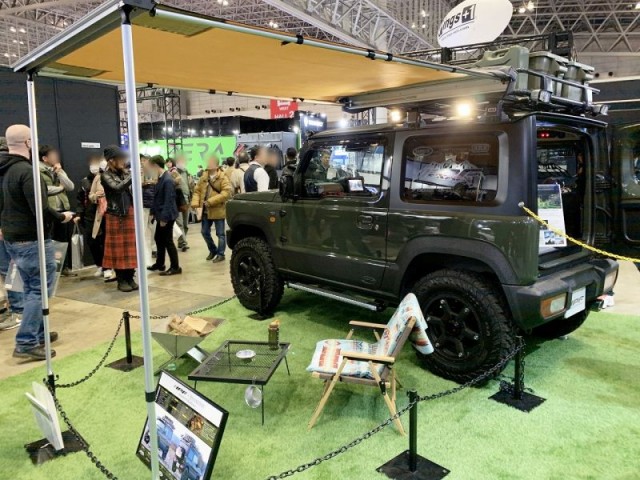 IPF_カスタムジムニー_ARB4x4ルーフラック_サイドオーニングカスタム_東京オートサロン2020展示 IPF_カスタムジムニー_ARB4x4ルーフラック_サイドオーニングカスタム_東京オートサロン2020展示
