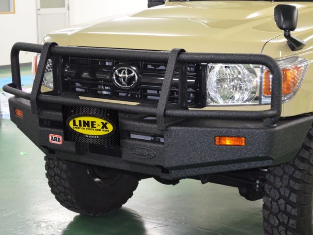 ランクル70ARB4x4バンパーLINE-Xカスタム_オーバーランダースタイルランクル79 ランクル70ARB4x4バンパーLINE-Xカスタム_オーバーランダースタイルランクル79