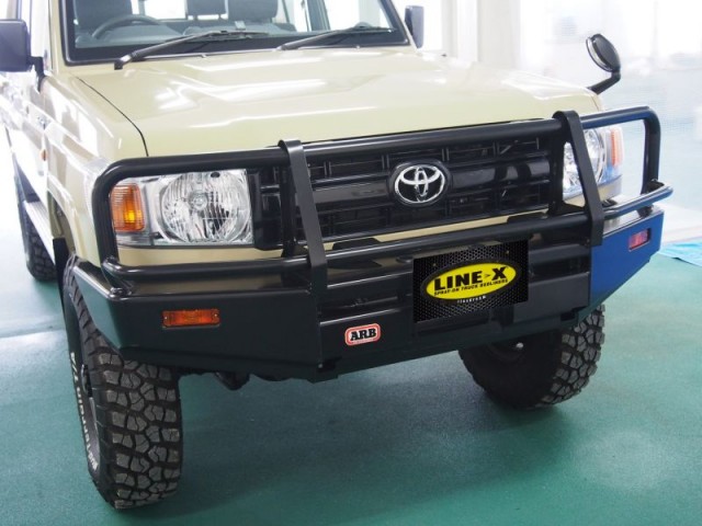 ランクル70ARBバンパー_LINE-X施工前 ランクル70ARBバンパー_LINE-X施工前
